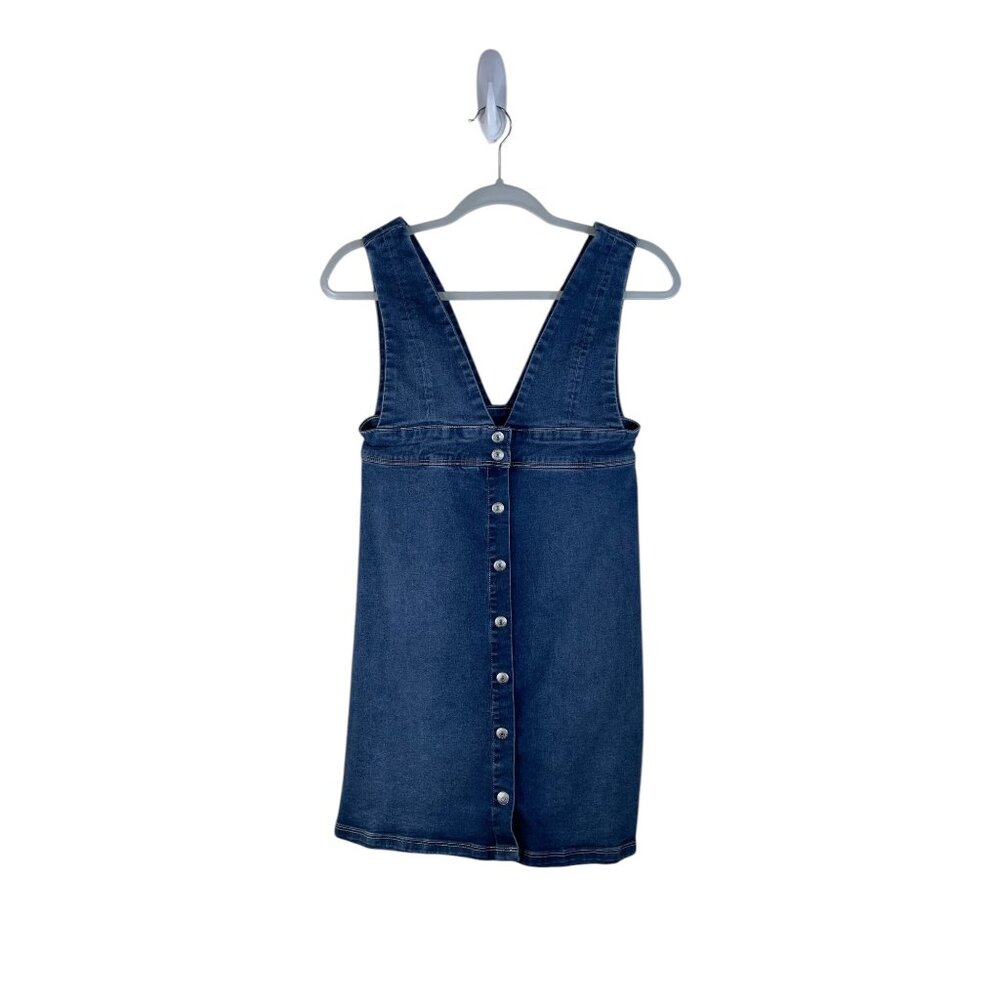 Levis Girls 12 Women XS Button-Front Denim Overall Dress